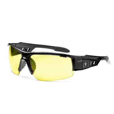 Ergodyne Skullerz DAGR Safety Glasses, Sunglasses - Black Frame