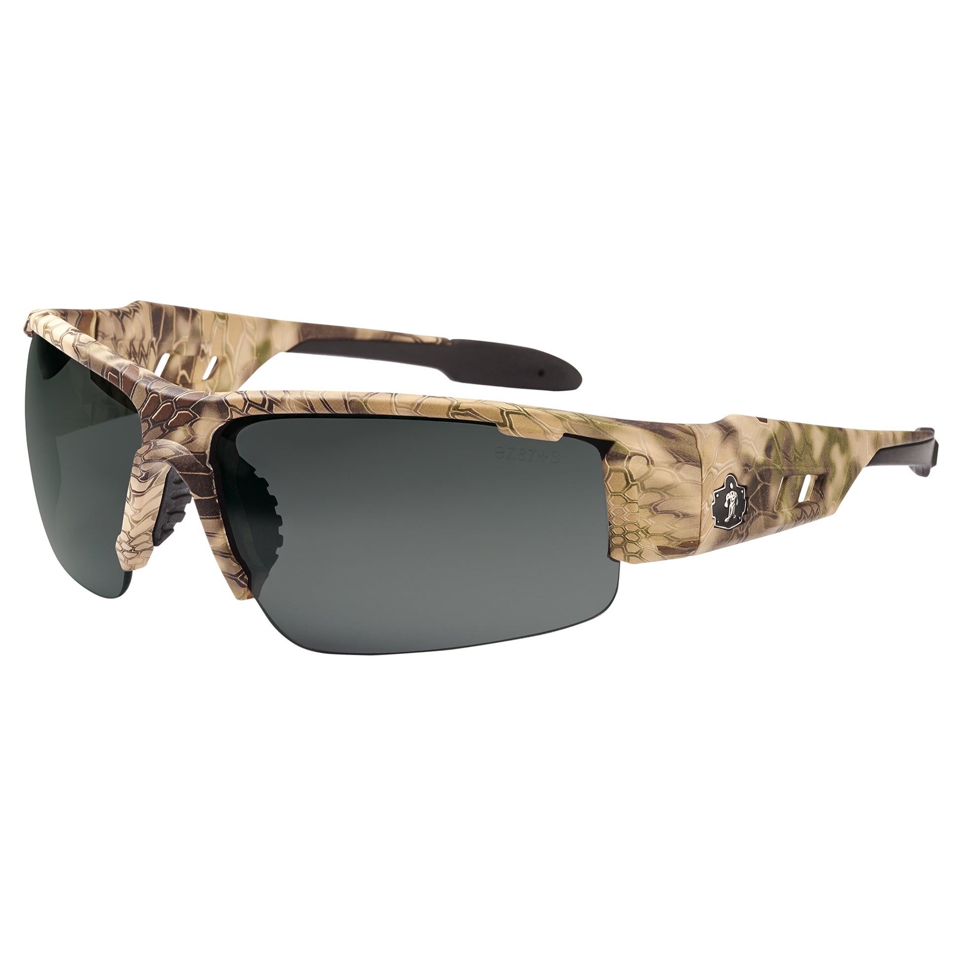 Ergodyne Skullerz DAGR Anti-Fog Safety Glasses, Sunglasses - Kryptek Highlander Frame
