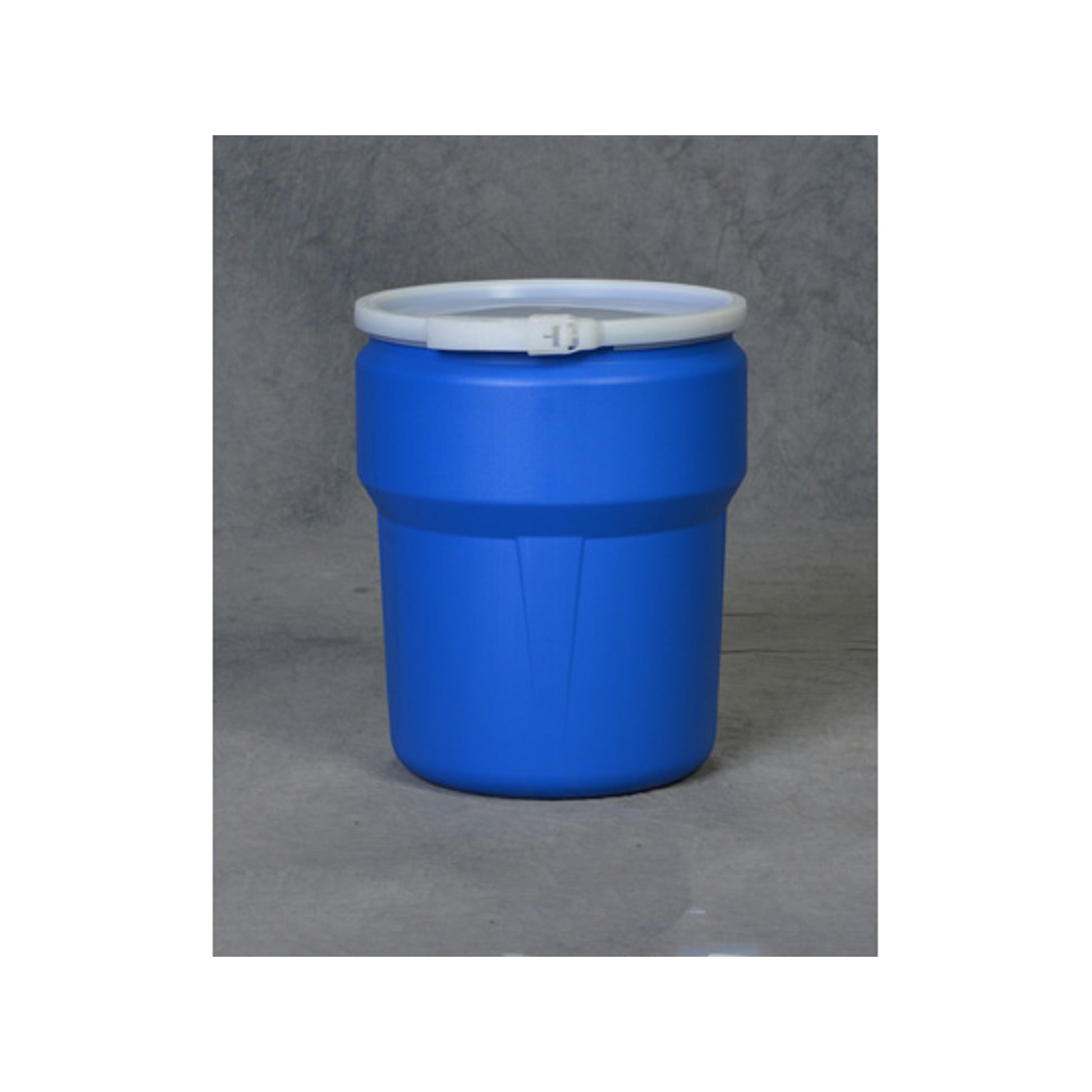 Eagle Lab Pack Open Head Poly Drum - 10 Gallon - Plastic Lever-Lock - Blue - 1609B