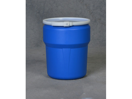 Eagle Lab Pack Open Head Poly Drum - 10 Gallon - Plastic Lever-Lock - Blue - 1609B