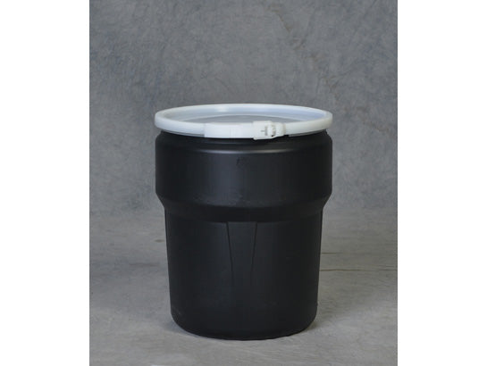 Eagle Lab Pack Open Head Poly Drum - 10 Gallon - Plastic Lever-Lock - Black - 1609BLK