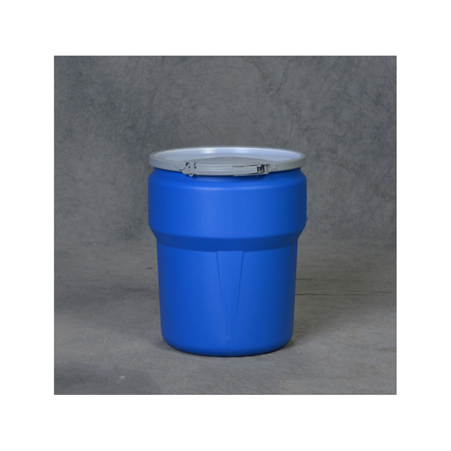 Eagle Lab Pack Open Head Poly Drum - 10 Gallon - Metal Lever-Lock - Blue - 1609MB