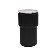 Eagle Lab Pack Open Head Poly Drum - 14 Gallon - Plastic Lever-Lock - Black - 1610BLK