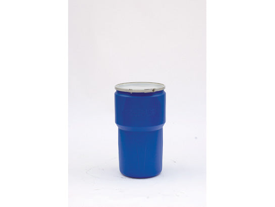 Eagle Lab Pack Open Head Poly Drum - 14 Gallon - Metal Lever-Lock - 1x2" 1x3/4" Bung Holes - Blue - 1610MBBG1