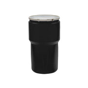 Eagle Lab Pack Open Head Poly Drum - 14 Gallon - Metal Lever-Lock - Black - 1610MBLK