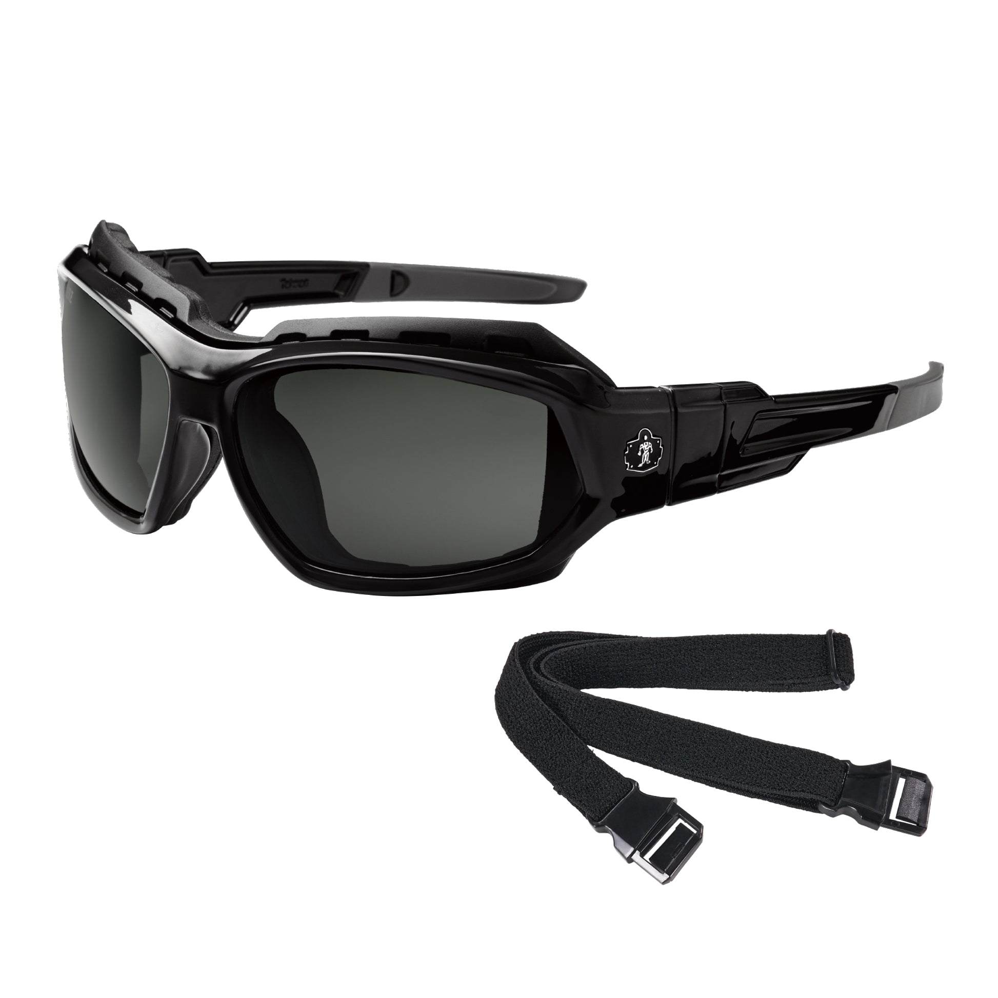 Ergodyne Skullerz LOKI Convertible Safety Spoggles with Strap - Black Frame