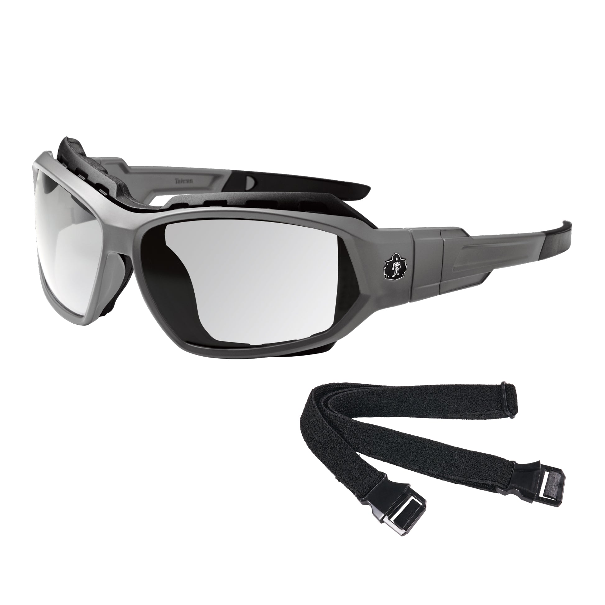 Ergodyne Skullerz LOKI Anti-Fog Convertible Safety Spoggles with Strap - Clear Lens