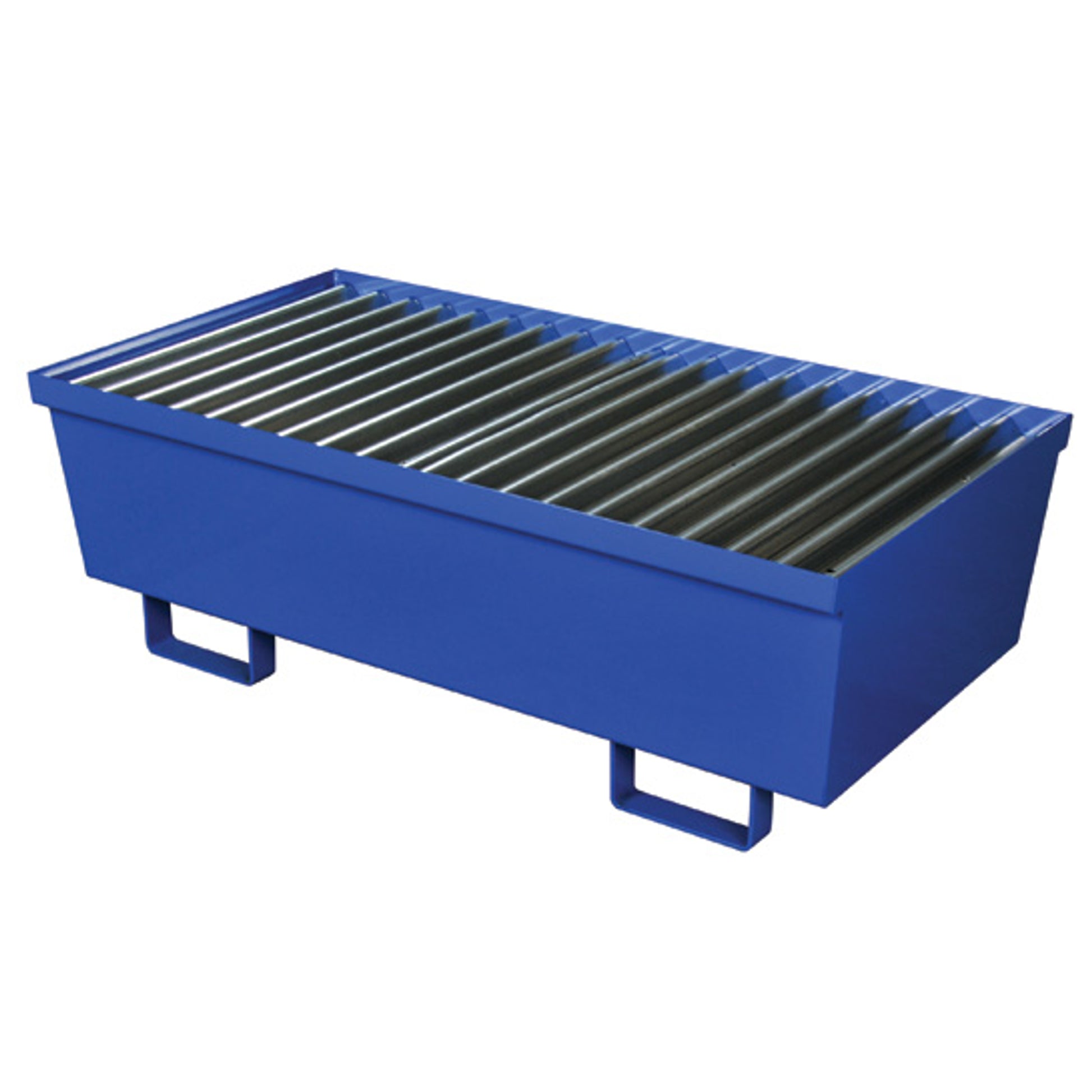 Eagle Metal Spill Pallets - 2 Drum Steel Pallet - Without Drain - Blue - 1620ST
