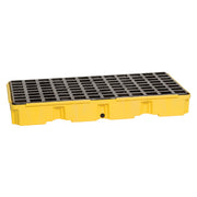 Eagle Modular Spill Platforms - 2 Drum - With Drain - Yellow - 1632D
