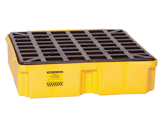 Eagle Modular Spill Platforms - 1 Drum - Without Drain - Yellow - 1633