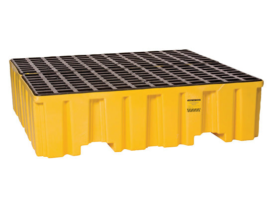 Eagle 4 Drum Pallet - Without Drain - Yellow - 1640ND