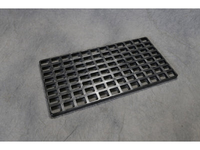 Justrite Pallet Grating Replacements - 2 Drum Capacity - 1.75" x 1.75" Grating - Black - 1642B