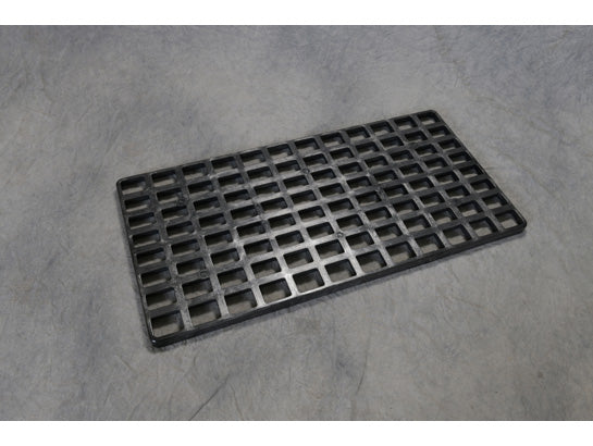 Eagle Pallet Grating Replacements - 2 Drum Capacity - 1.75" x 1.75" Grating - Black - 1642B