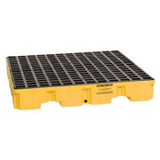 Eagle 4 Drum Pallet - With Drain - Yellow - 1645