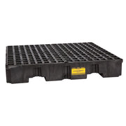 Eagle 4 Drum Pallet - with Drain - Black - 1645B