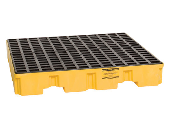 Eagle 4 Drum Pallet - Without Drain - Yellow - 1645ND
