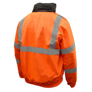 Radians Class III Quilted Hi-Viz Orange Bomber Jacket [M-5XL]