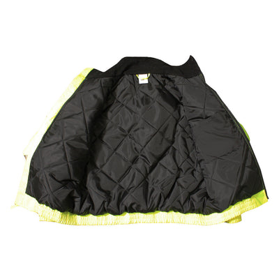 Radians Class III Quilted Hi-Viz Orange Bomber Jacket [M-5XL]
