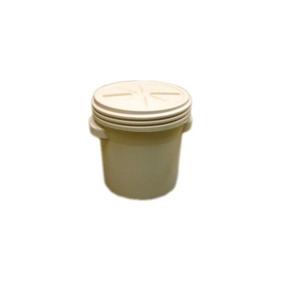 Eagle Lab Pack Poly Drum - 20 Gallon - Screw-on Lid - Beige - 1650BEI