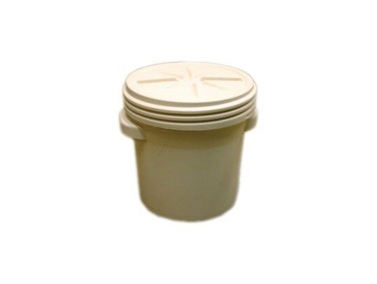 Eagle Lab Pack Poly Drum - 20 Gallon - Screw-on Lid - Beige - 1650BEI