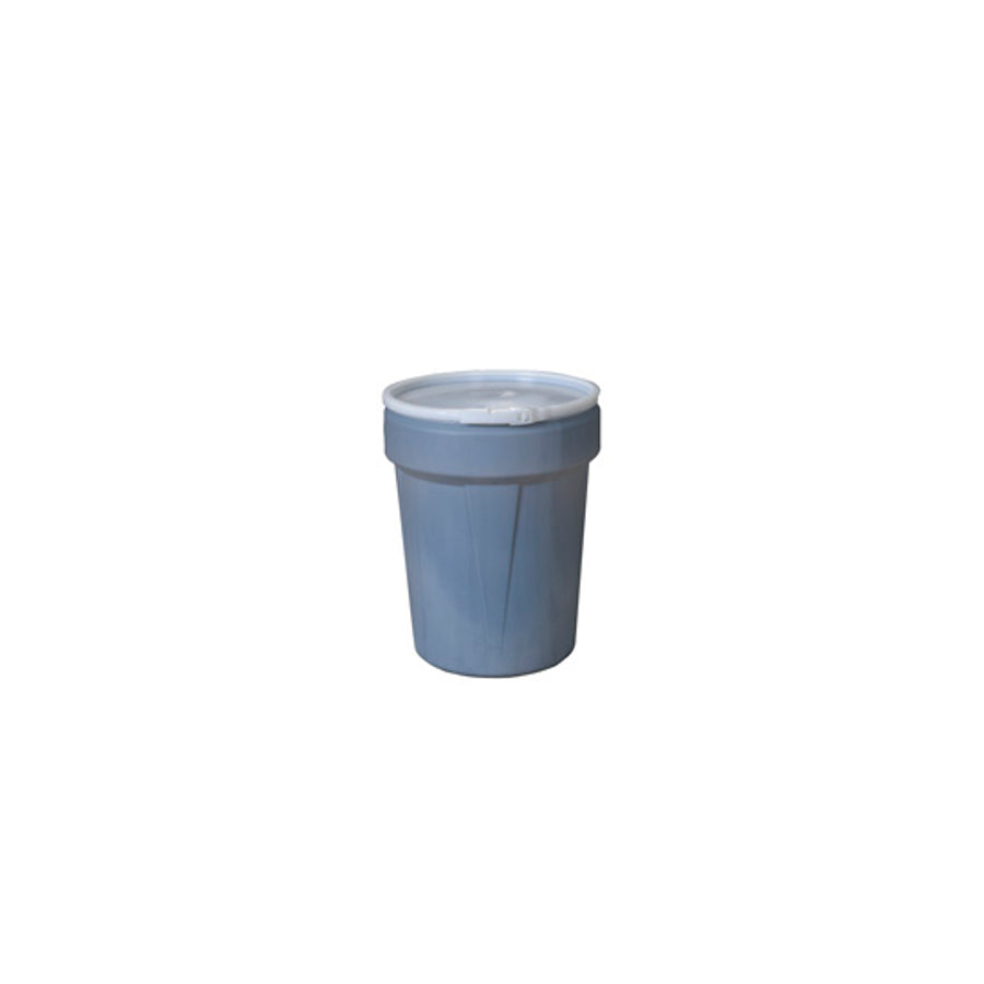 Eagle Lab Pack Open Head Poly Drum - 40 Gallon - Plastic Lever-Lock - Yellow - 1651