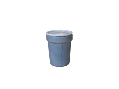 Justrite Lab Pack Open Head Poly Drum - 40 Gallon - Plastic Lever-Lock - Yellow - 1651