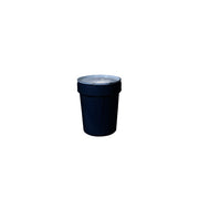 Eagle Lab Pack Open Head Poly Drum - 40 Gallon - Metal Lever-Lock - Black - 1651MBLK