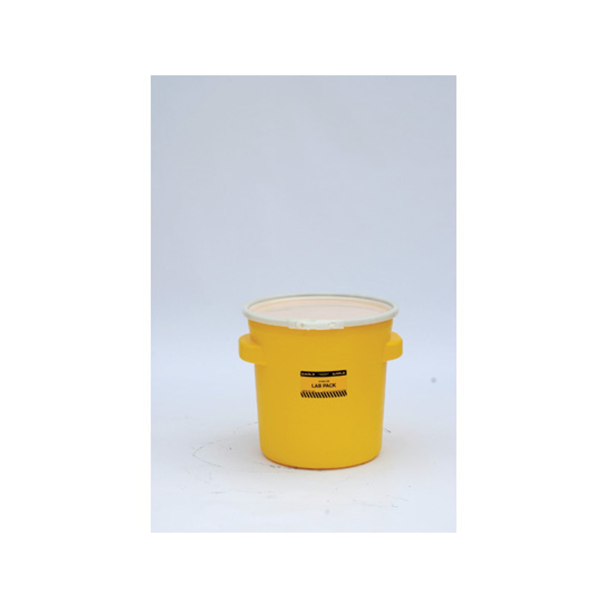 Eagle Lab Pack Poly Drum - 20 Gallon - Plastic Lever-Lock - Yellow - 1652