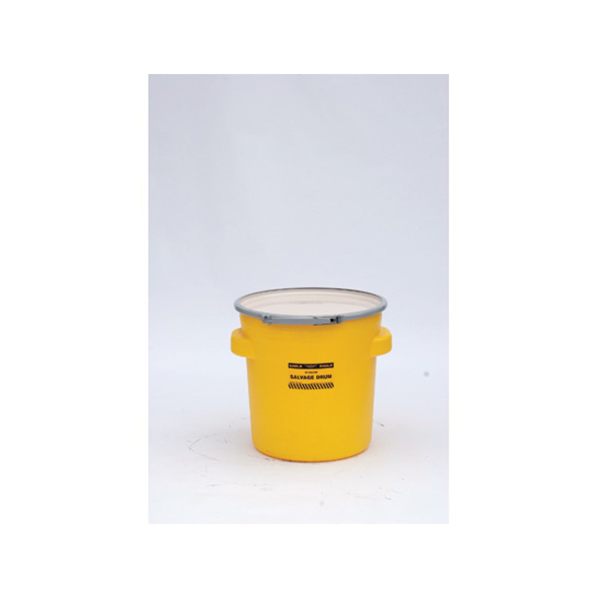 Eagle Salvage Poly Drum - 20 Gallon - Metal Lever-Lock - Yellow - 1654