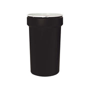Eagle Lab Pack Open Head Poly Drum - 55 Gallon - Plastic Lever-Lock - Black - 1655BLK