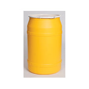 Eagle Lab Pack Open Head Poly Drum - 55 Gallon - Plastic Lever-Lock - Yellow - 1656