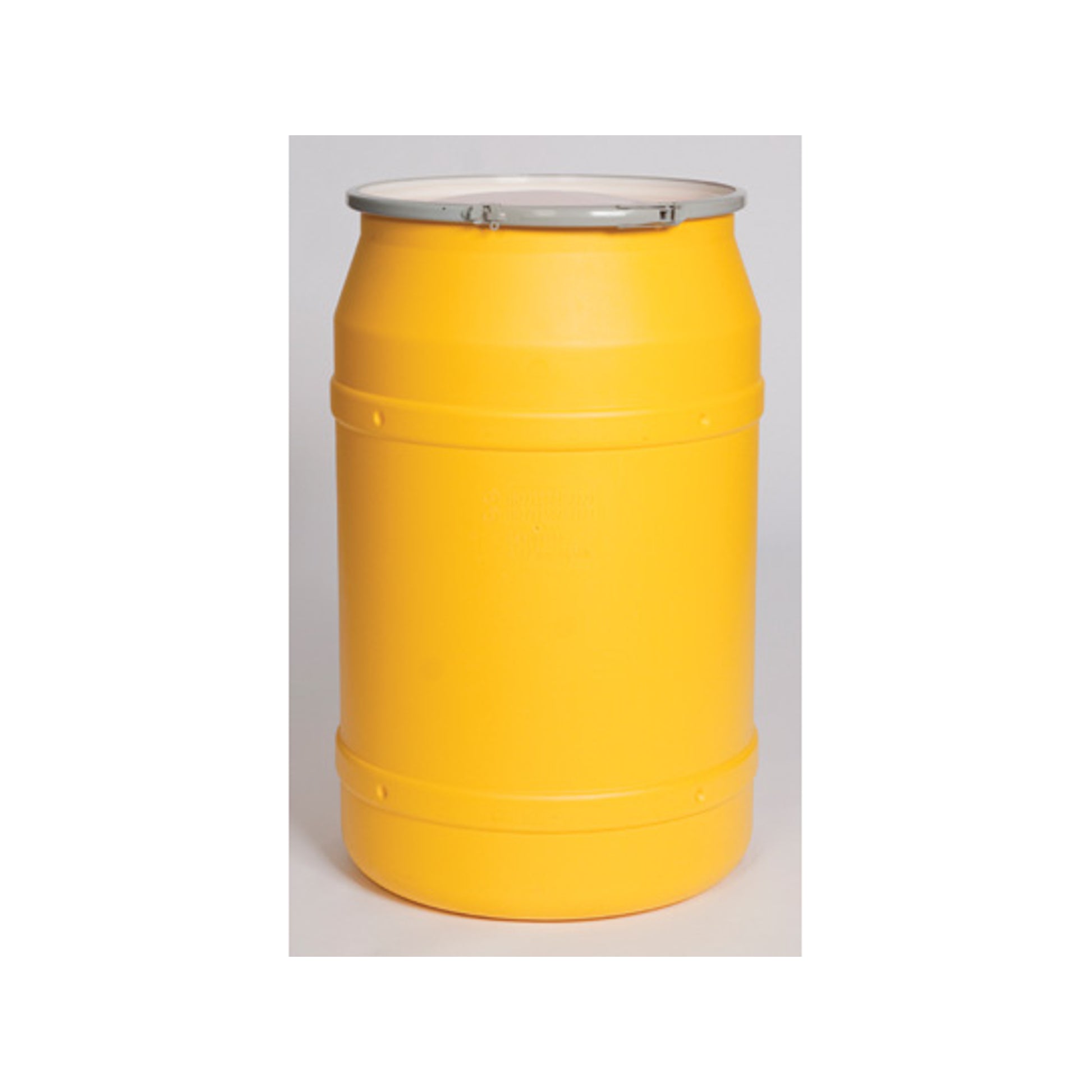 Eagle Lab Pack Open Head Poly Drum - 55 Gallon - Metal Lever-Lock - Yellow - 1656M
