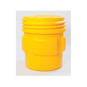 Eagle Overpack Poly Drum - 65 Gallon - Screw-on Lid - Yellow - 1661