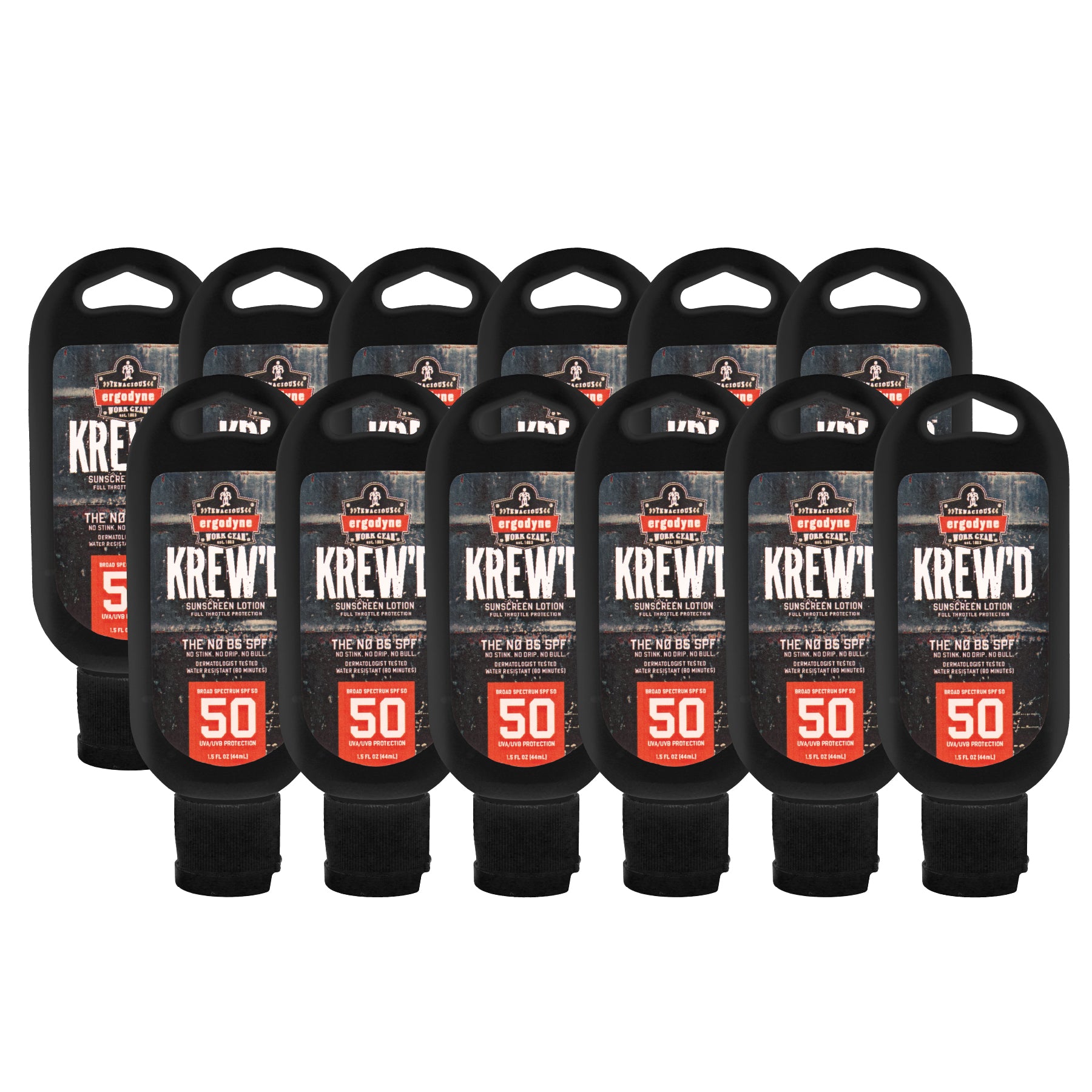 Ergodyne KREW'D 6352 SPF 50 Sunscreen Lotion - 1.5oz - 12-pack