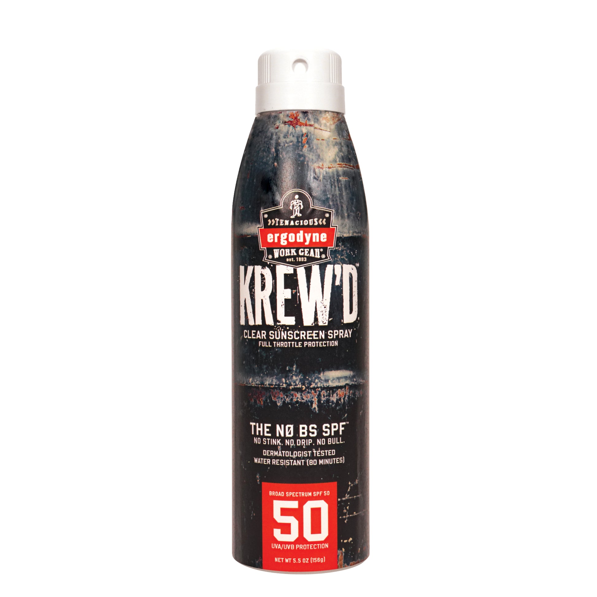 Ergodyne KREW'D 6353 SPF 50 Sunscreen Spray - 5.5oz - Single