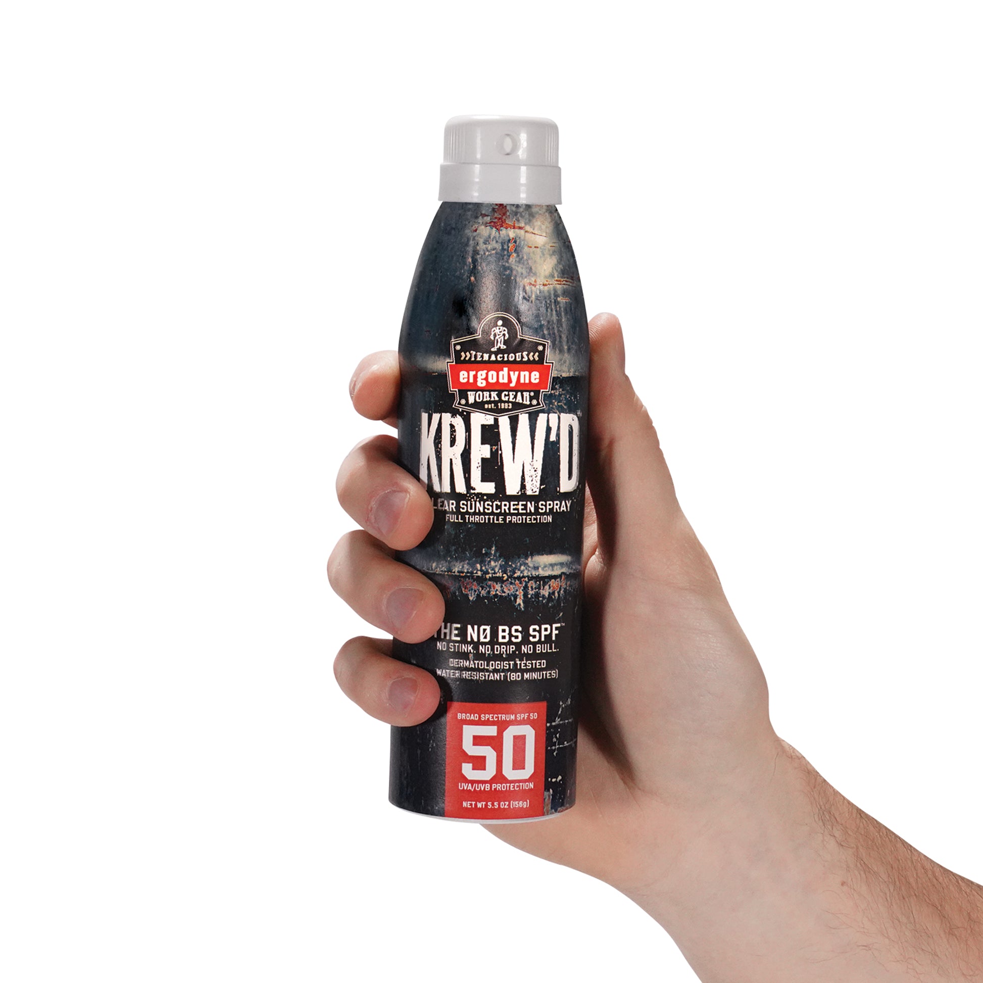 Ergodyne KREW'D 6353 SPF 50 Sunscreen Spray - 5.5oz - 12-pack