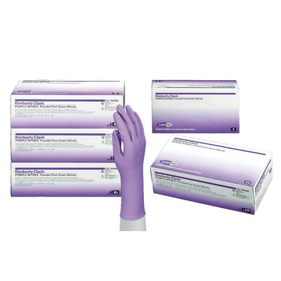 Kimberly-Clark KC500 6 Mil Purple Nitrile Gloves 100/Box