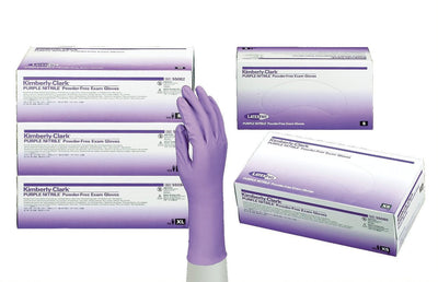 Kimberly-Clark KC500 6 Mil Purple Nitrile Gloves 100/Box