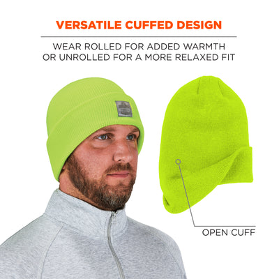 Ergodyne N-Ferno 6806 Cuffed Rib Knit Winter Hat