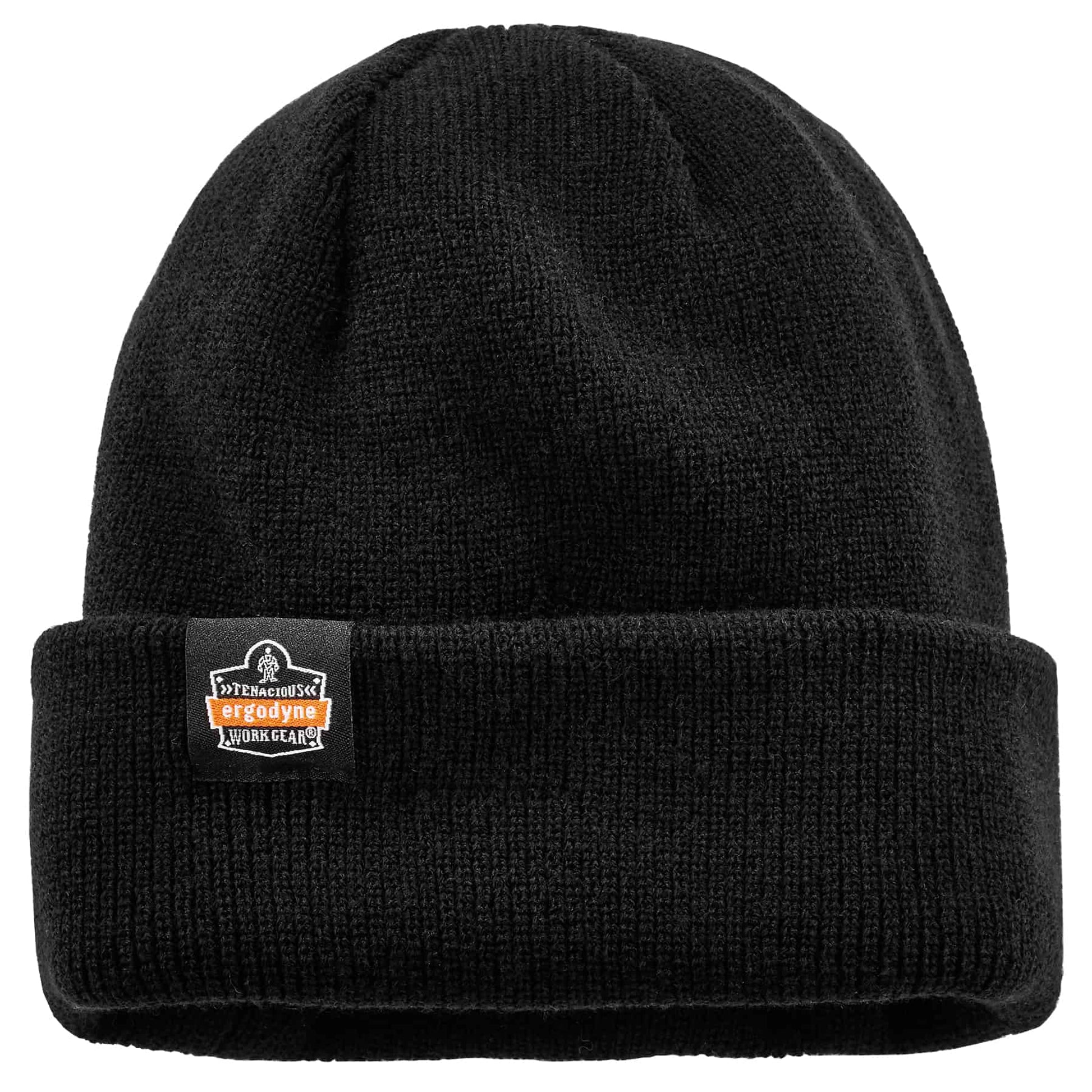 Ergodyne N-Ferno 6811ZI Zippered Rib Knit Beanie Hat (Bump Cap Included)