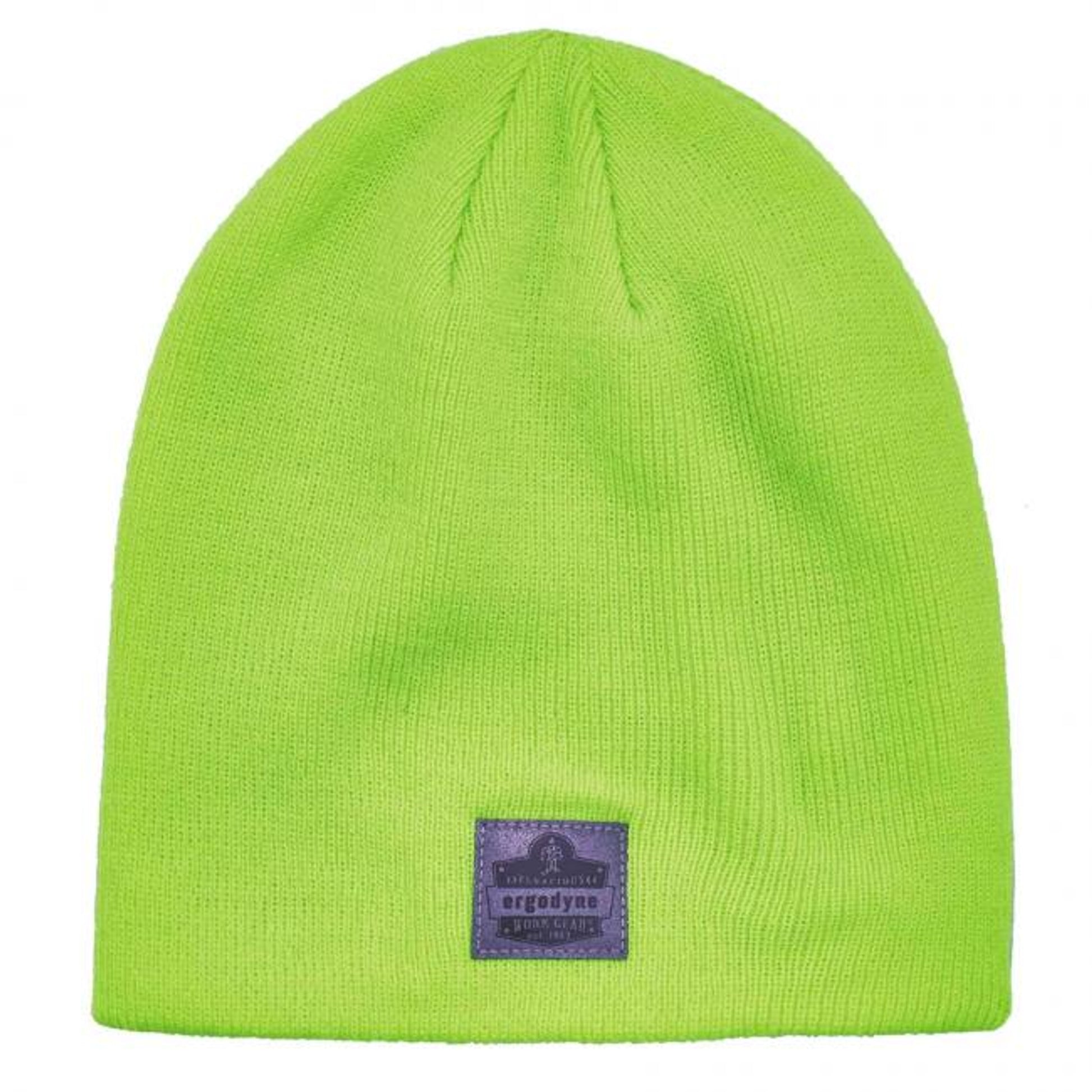 Ergodyne N-Ferno 6812 Rib Knit Winter Hat - Hi-Viz Lime Green