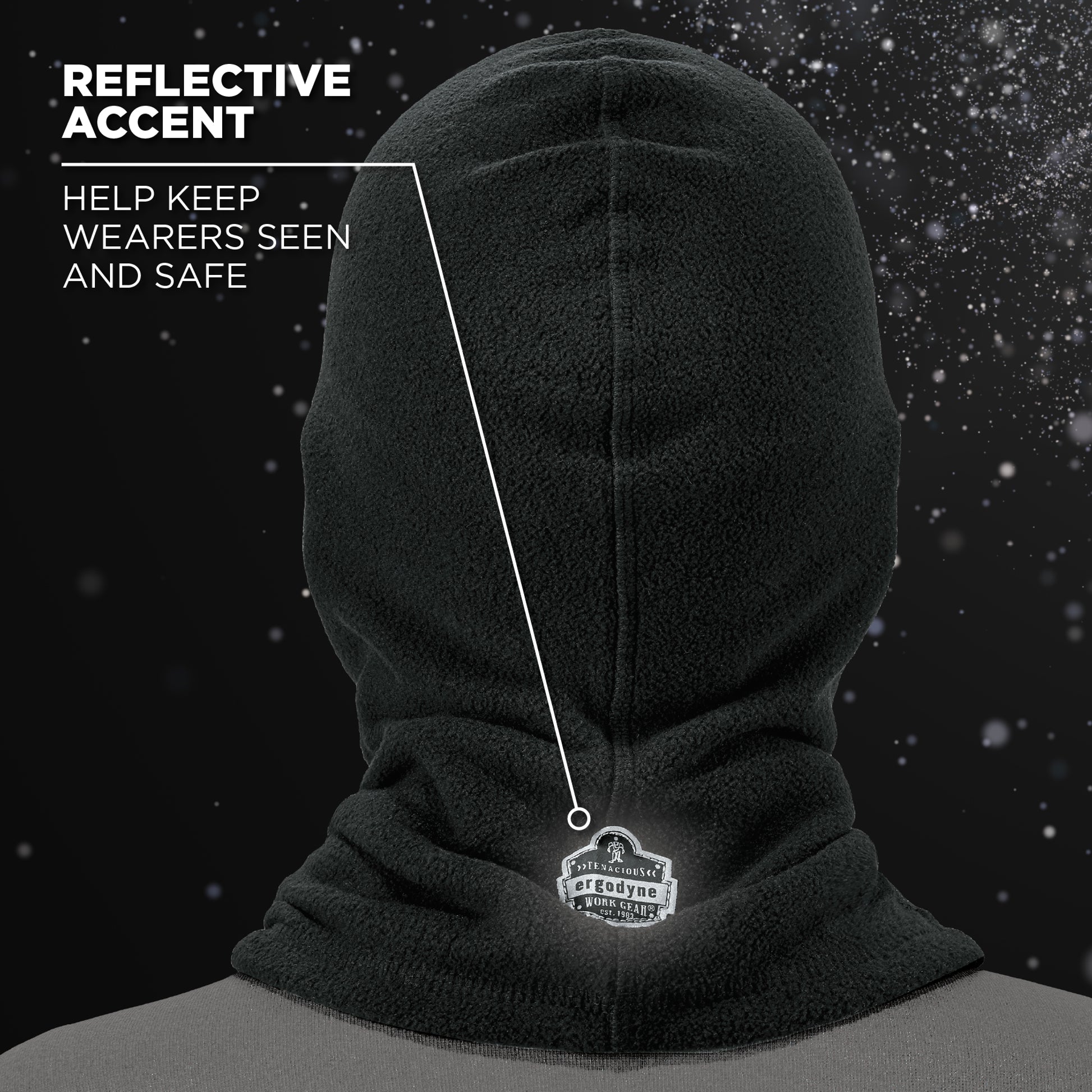 N-Ferno 6821 Balaclava Face Mask - Fleece - Black
