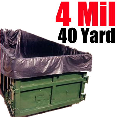 4 Mil 40 Yard Dumpster Liner