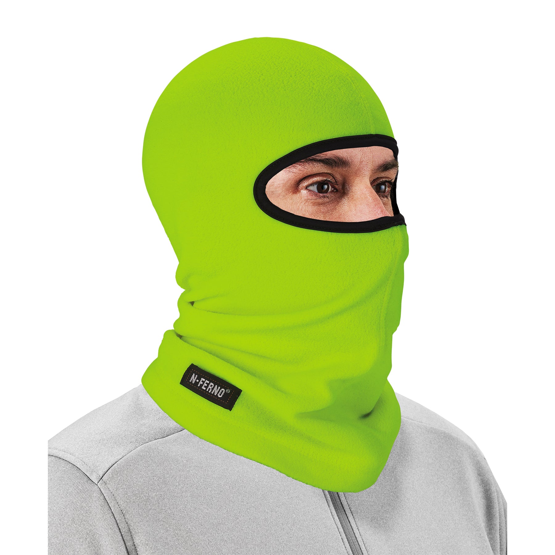 N-Ferno 6821 Balaclava Face Mask - Fleece - Lime