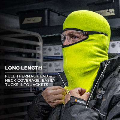 N-Ferno 6821 Balaclava Face Mask - Fleece - Lime