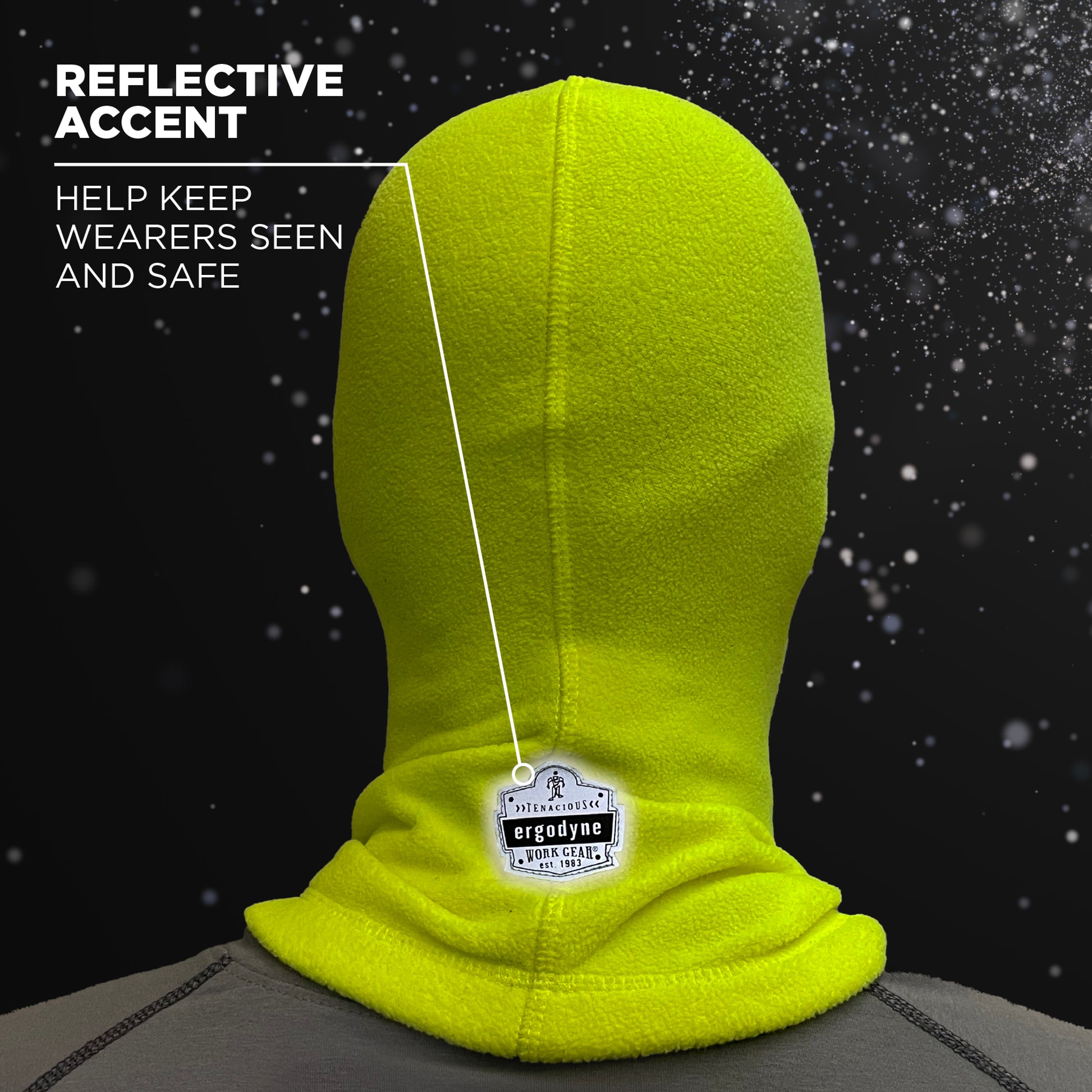 N-Ferno 6821 Balaclava Face Mask - Fleece - Lime