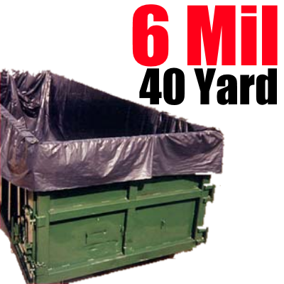 6 Mil 40 Yard Dumpster Liner