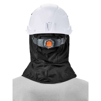 Ergodyne N-Ferno 6842 Winter Hard Hat Liner - 2-Layer, Fleece-Lined, Polyester Shell, Shoulder Length - Black