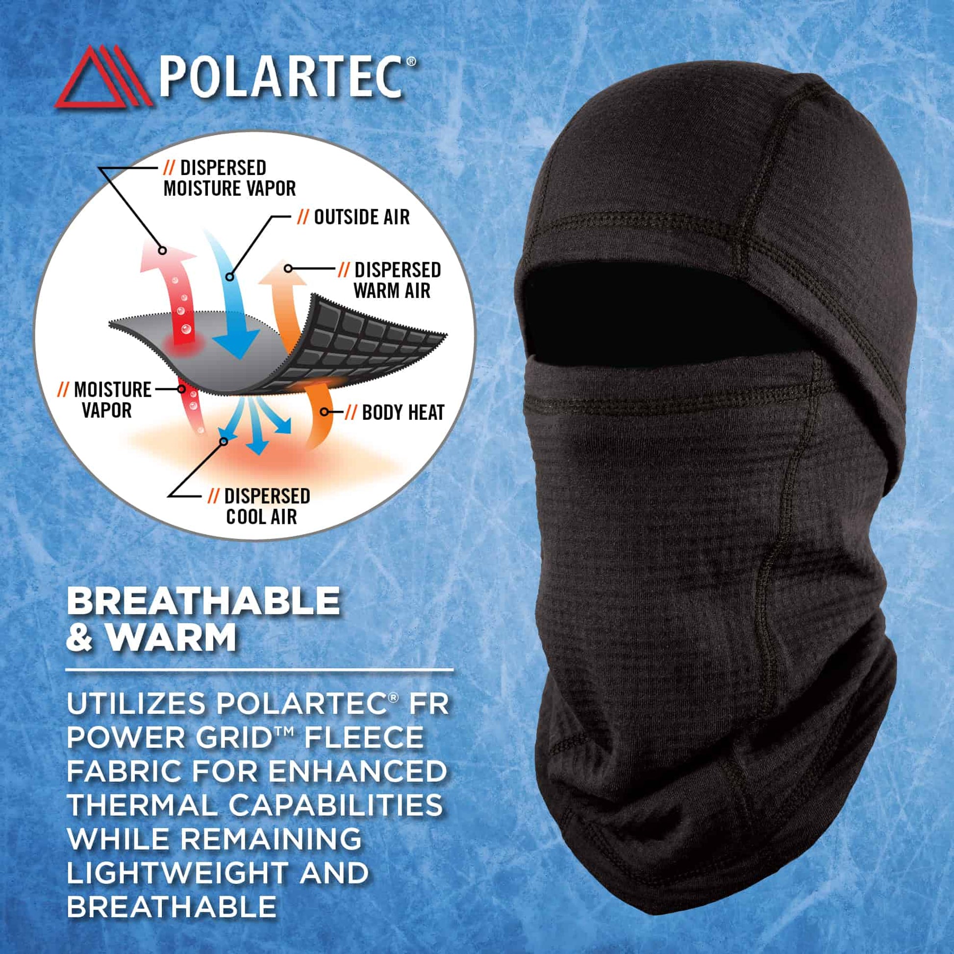 Ergodyne N-Ferno 6847 FR Balaclava Face Mask - Dual Compliant, NFPA 70E / NFPA 2112