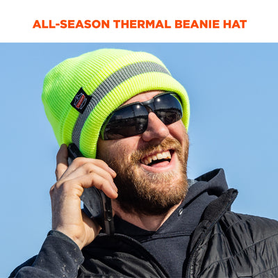 Ergodyne N-Ferno 6803 Reflective Rib Knit Winter Hat